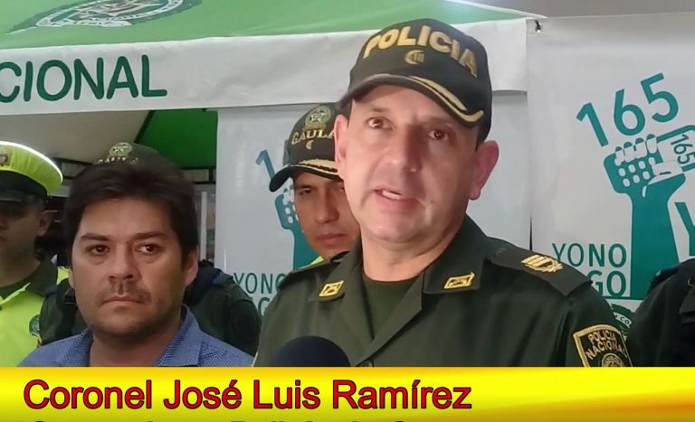 Coronel José Luis Ramírez, comandante Policía Casanare