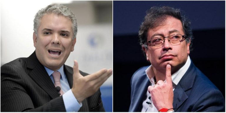 Iván Duque, candidato del Centro Democrático y Gustavo Petro, el candidato de Colombia Humana.  Foto: Lenin Nolly - Eduardo Muñoz / EFE