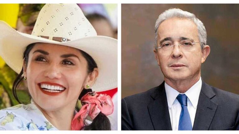 Amanda Rocio Gonzalez y Alvaro Uribe