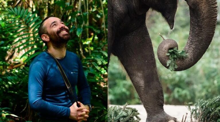 Sebastián Ramírez Amaya en el Parque Nacional de Kibale
