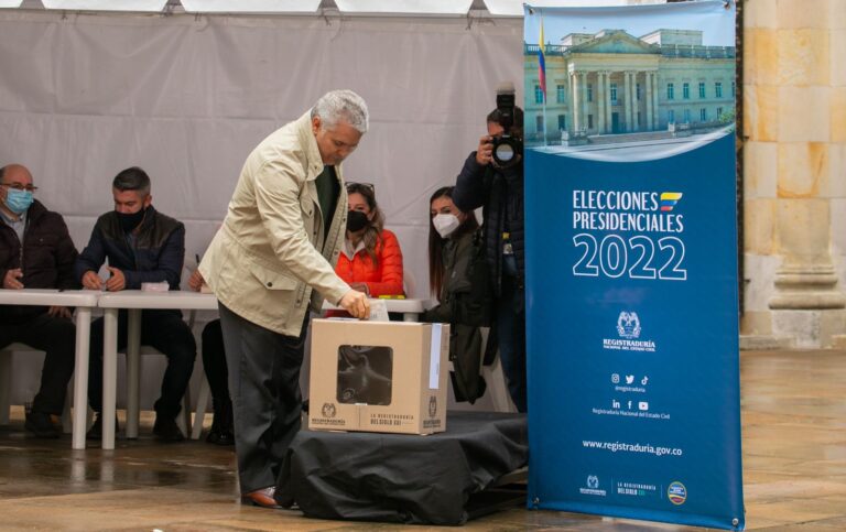 Presidente Duque vota