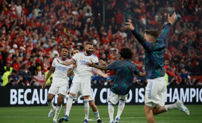 Jugadores del Real Madrid celebrando Foto: EFE
