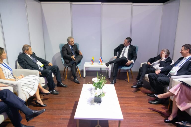 El encuentro de Iván Duque con el presidente de Panamá, en Costa Rica