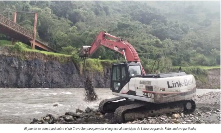 Se construirá puente sobre el Cravo Sur en Labranzagrande