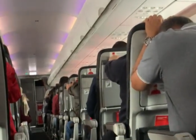 Foto captura video de avión en emergencia
