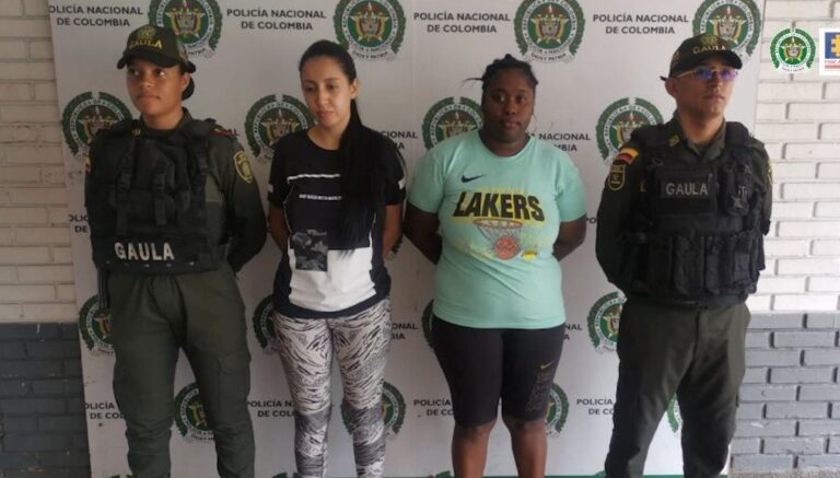 Leidy Rodrígez y Faysuly Valencia, capturadass