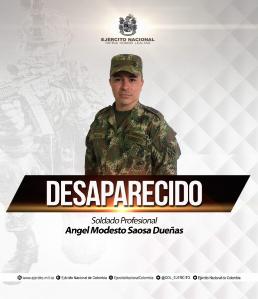 Soldado que estaba de permiso en Yopal, desapareció de regreso a Arauca