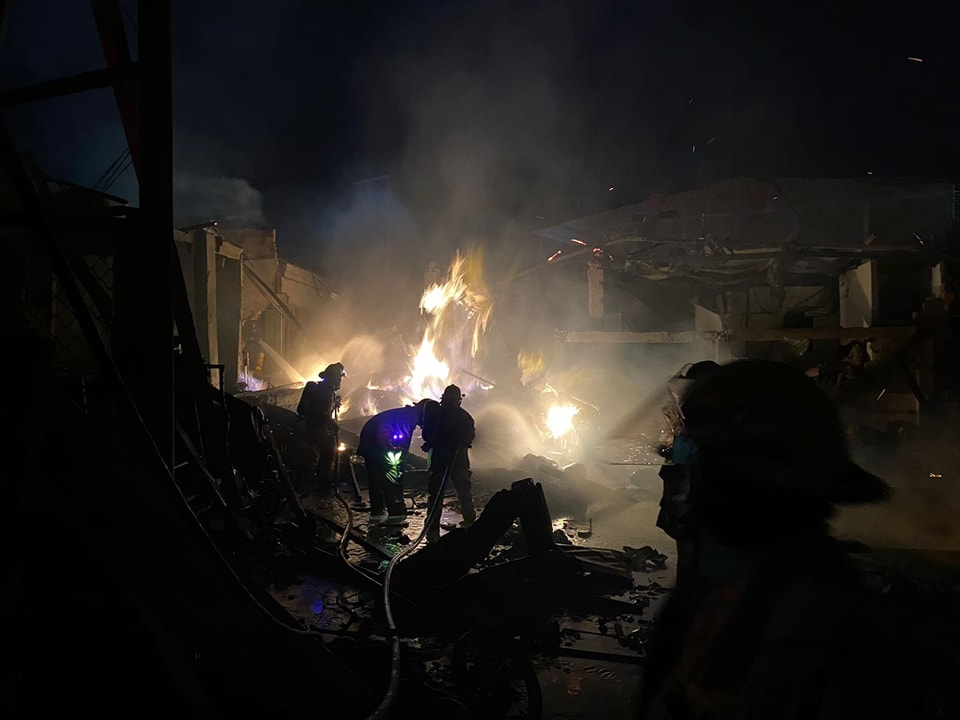Explosión en barrancabermeja, fotos Bomberos de Barrancabermeja