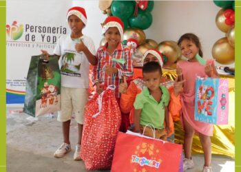 Personería de Yopal lideró campaña para llevar regalos a niños de poblaciones vulnerables en Navidad