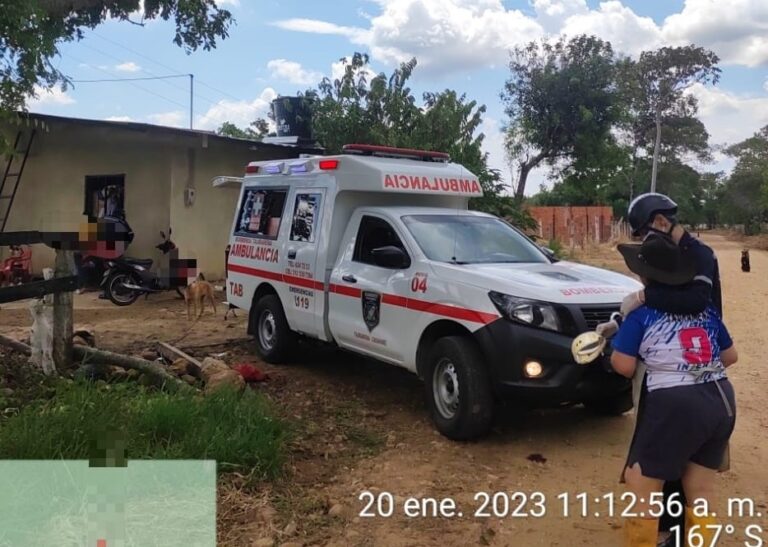 La ambulancia llegó al lugar pero la niña estaba sin signos vitales