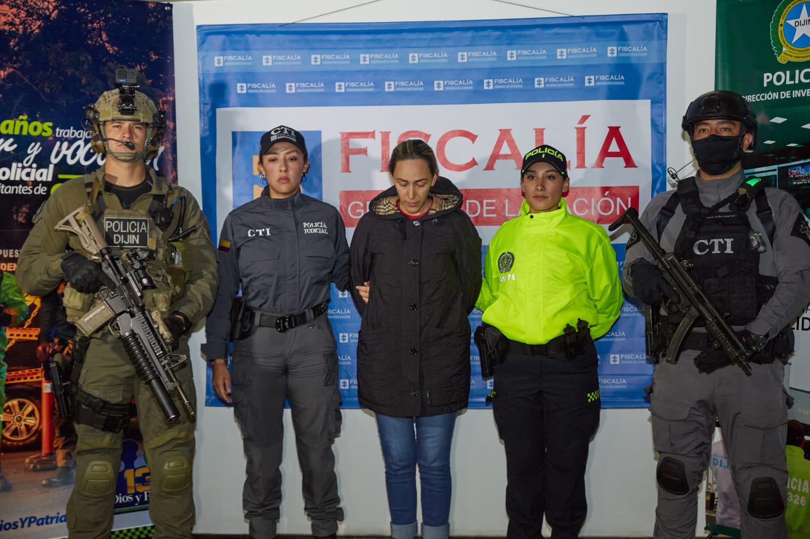 Margareth Chacón fue capturada en El salvador y traida a Colombia