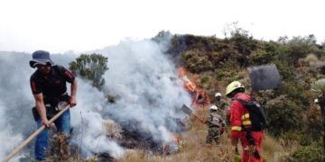 Incendio en Tota Boyacá