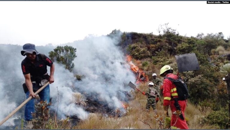 Incendio en Tota Boyacá