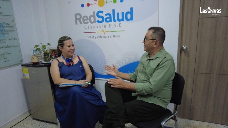 Milayev González, gerente de Red Salud cCsanare,  y Wilson Durán Durán director de Las Chivas del Llano