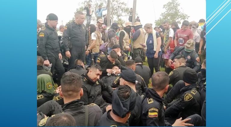 Policia en San Vicente del Caguán