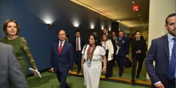 Petro comenzó su visita a EEUU participando en foro indígena en la ONU