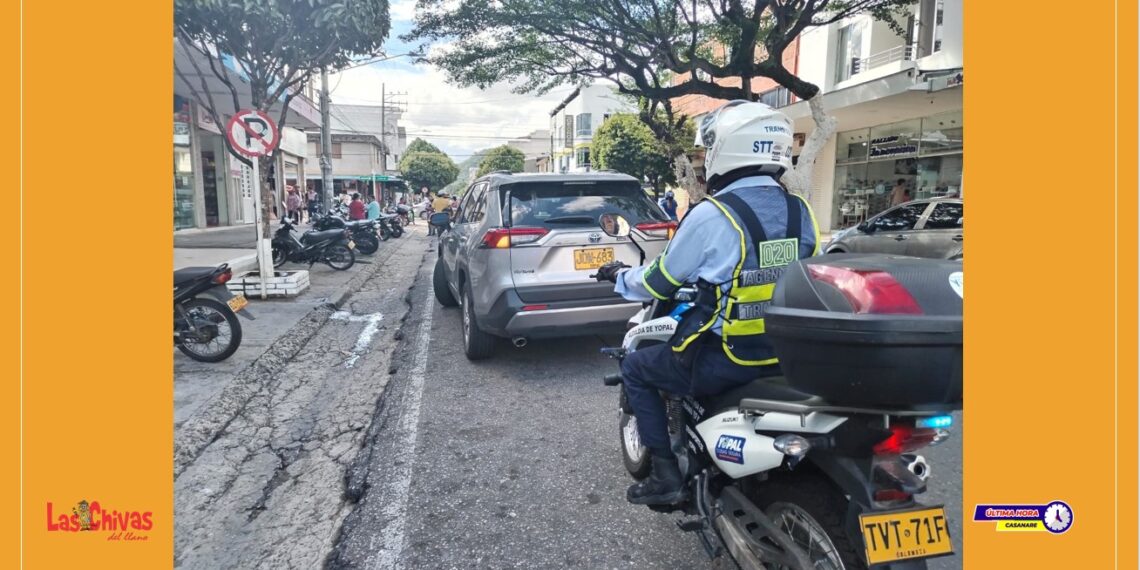 Estacionar en sitio prohibido y no usar casco, las principales faltas de conductores en Yopal