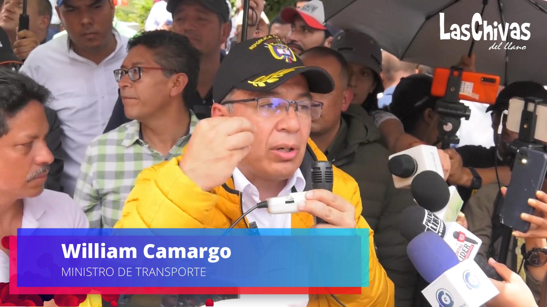 William Camargo, Ministro de Transporte