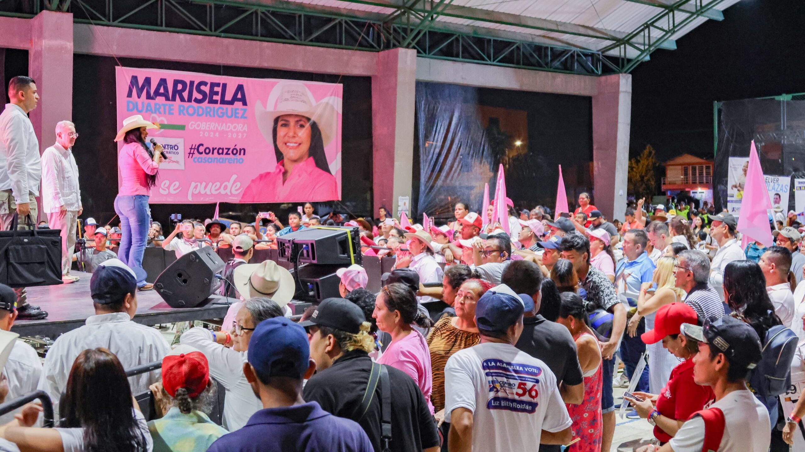 Marisela Duarte y Alvaro Uribe