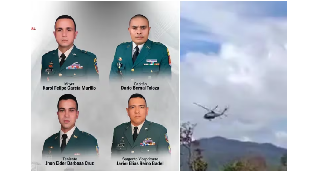 La aeronave había salido del municipio de Carepa, Antioquia - crédito Ejército Nacional / Redes sociales