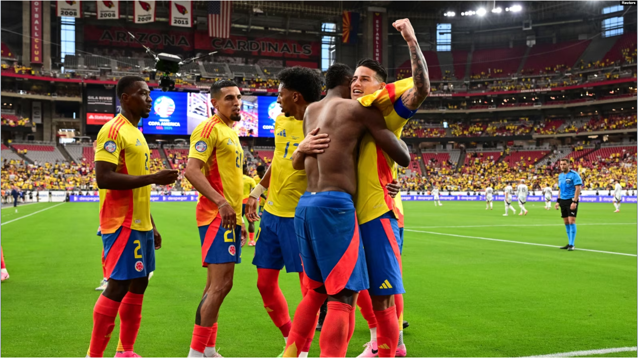 Celebración de Colombia Foto AP