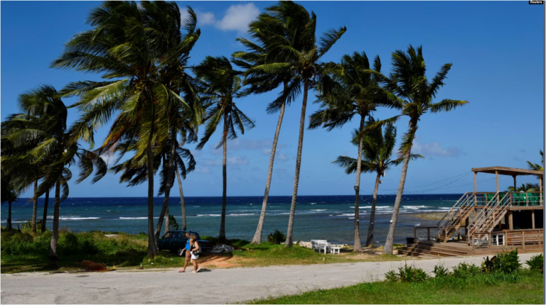 Una vista de la playa Baracoa en Cuba, el 4 de noviembre de 2024.