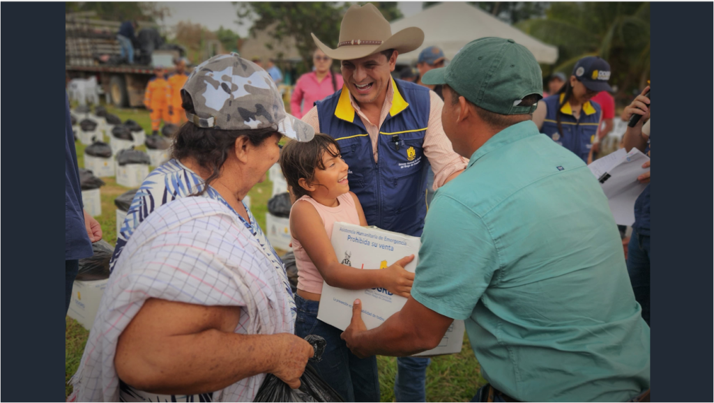 Zorro entrega ayudas en Hato Corozal