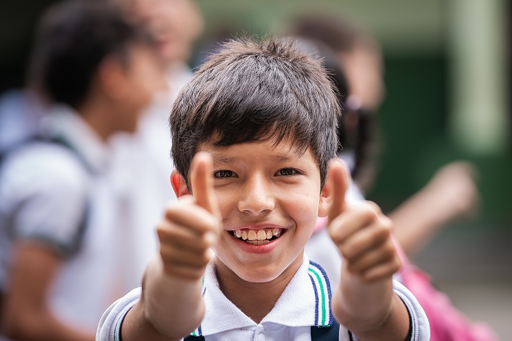 Niño estudiante