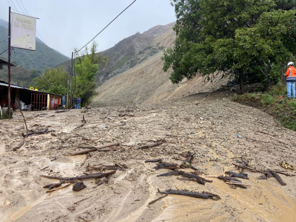 Derrumbe en Paz del Río