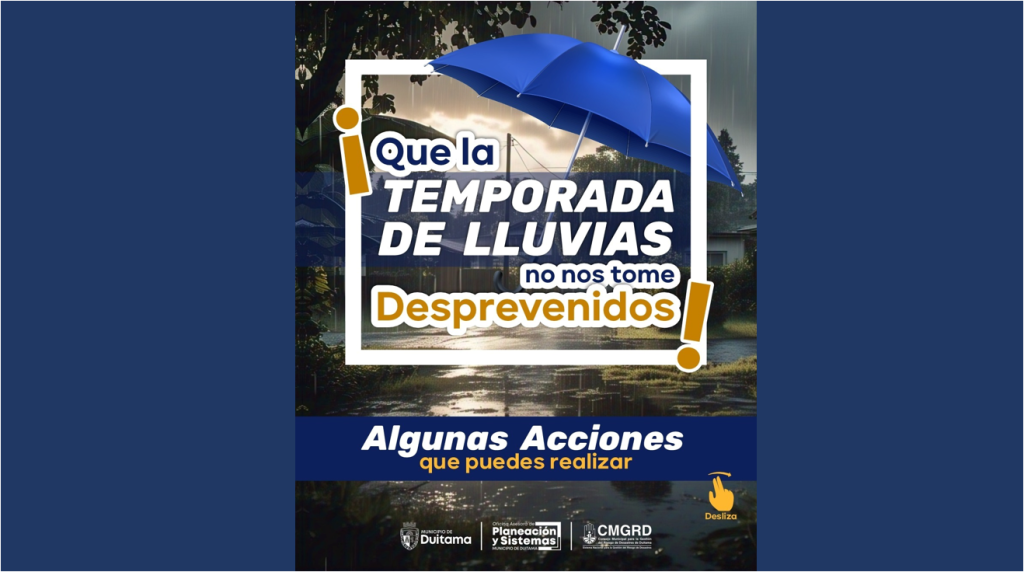 Alerta por lluvias en Duitama