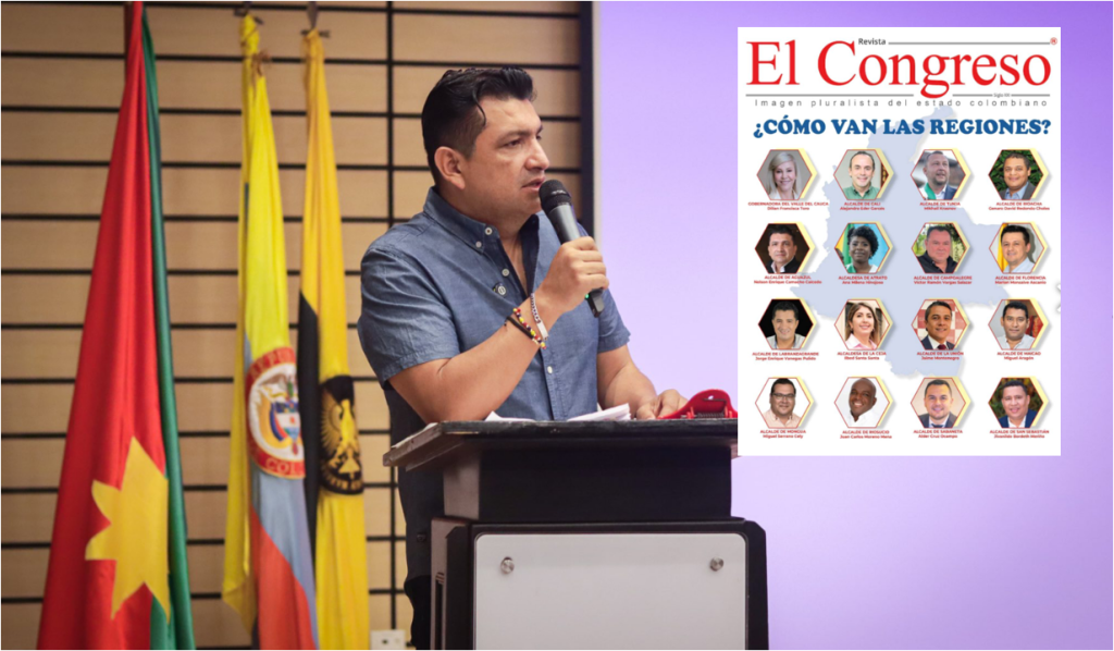 Nelson Camacho, alcalde de Aguazul, destacado por Revista del Congreso