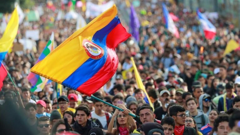 Marcha paz Colombia