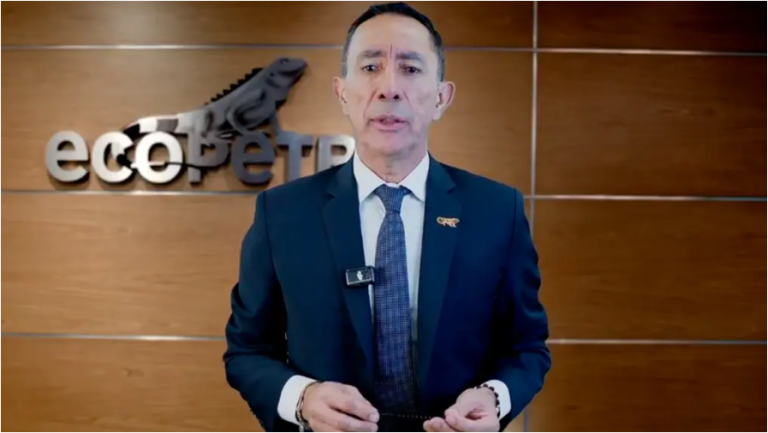 Ricardo Roa, presidente Ecvopetrol (foto captura pantaala video)