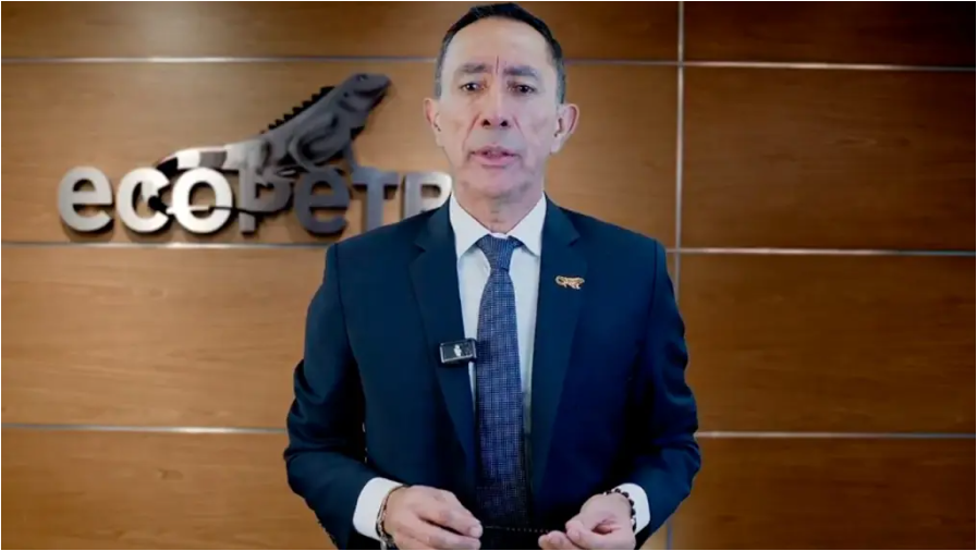 Ricardo Roa, presidente Ecvopetrol (foto captura pantaala video)