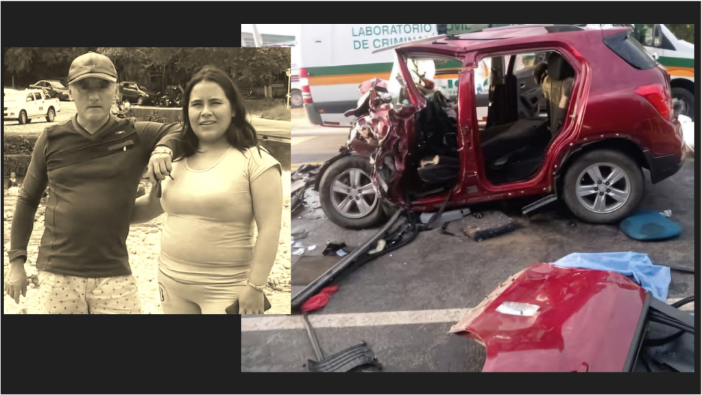 Nelson Calderón y Erlendy Rivera viajaban en una camioneta, placa HPU-544