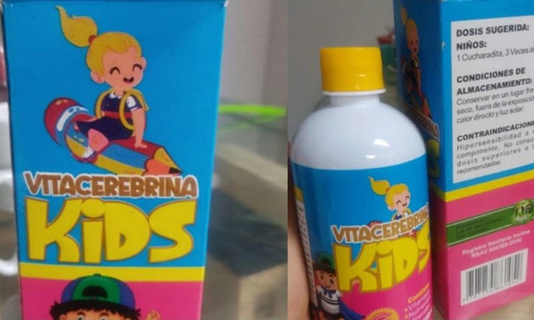 Vitacerebrina Kids © https://www.invima.gov.co/ Vitacerebrina Kids, producto sin respaldo científico