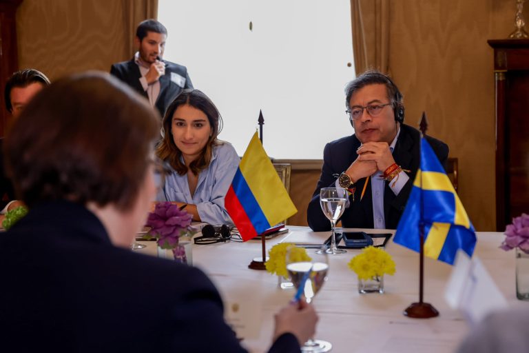 Laura Sarabia y Gustavo Petro