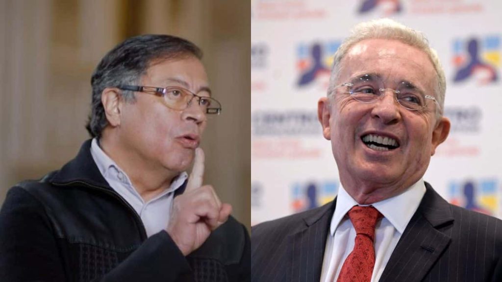 Gustavo Petro y Alvaro Uribe