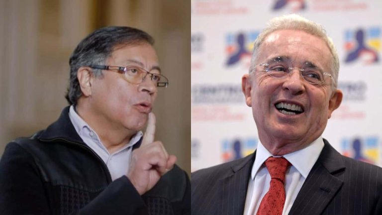 Gustavo Petro y Alvaro Uribe