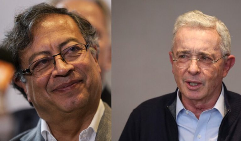 Gustavo Petro y Alvaro Uribe
