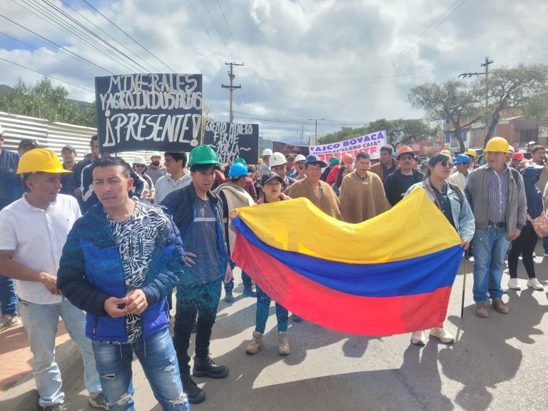 Paro minero en Sogamoso
