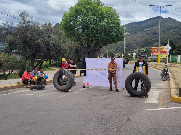 Paro minero en el Gustavo Jiménez. Foto Las Chivas del Llano