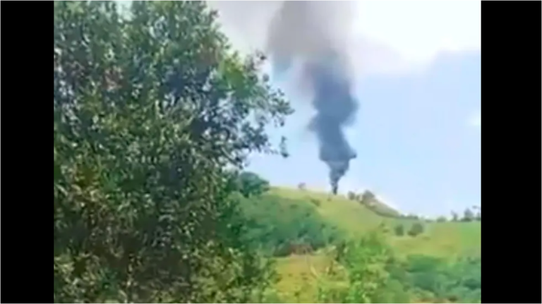 Helicóptero derribado en Antioquia