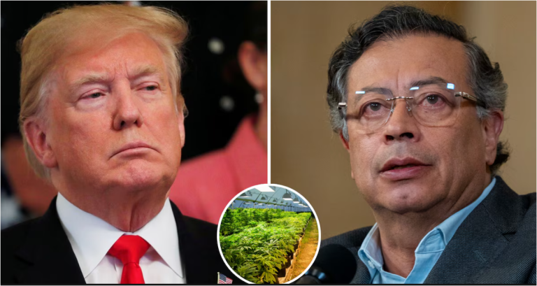 Donald Trump y Gustavo Petro