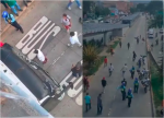Habitante de calle arrollaod por bus en Medellín