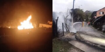Camión cisterna se incendia tras grave accidente en la vía Bogotá – Girardot este Viernes Santo