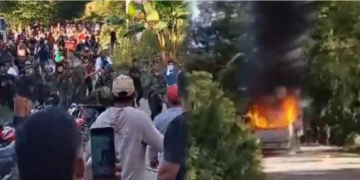 ¡Atención! Violenta asonada en Ataco (Tolima): Militares heridos y vehículos quemados en operativo contra minería ilegal