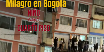 Milagro en Bogotá: niño de 2 años se salvó de morir tras caer de un cuarto piso