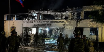 Atentado terrorista del ELN en Riohacha: ataque con dron bomba deja al menos 12 soldados heridos en el batallón Cartagena