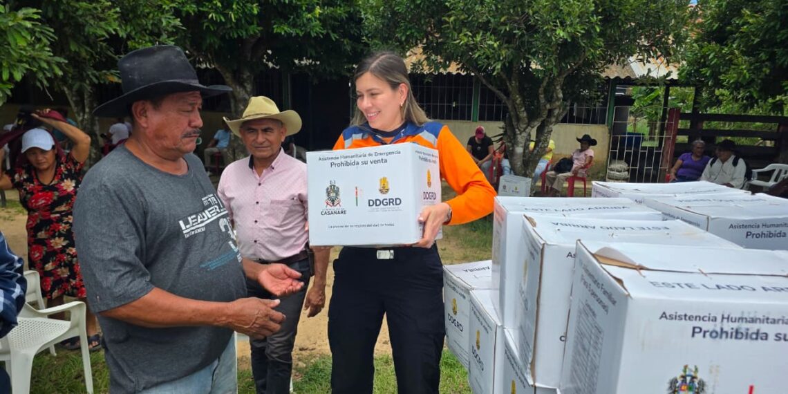 Gobernación de Casanare entrega ayudas humanitarias a 200 familias afectadas por las inundaciones en Yopal